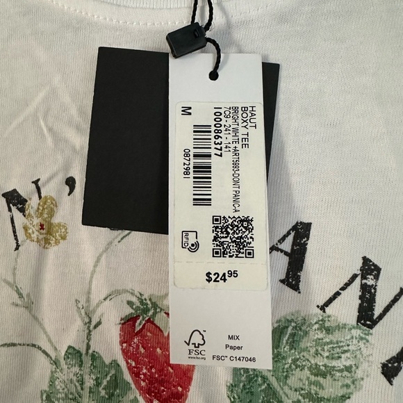 NWT 🍓 Boxy Tee by Garage - Picture 2 of 5